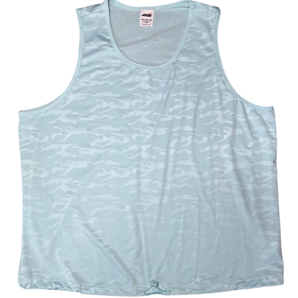 Women’s Light Blue Athletic Tank Top w/ Bungee Cord Waste